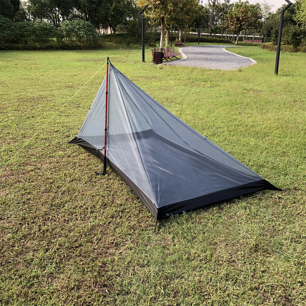 Cheap Goat Tents Camping Tent 1 People Backpacking Tent 4 Season Winter Skirt Tent Ultralight Double Layer Waterproof Travel Hiking Survival Tent   
